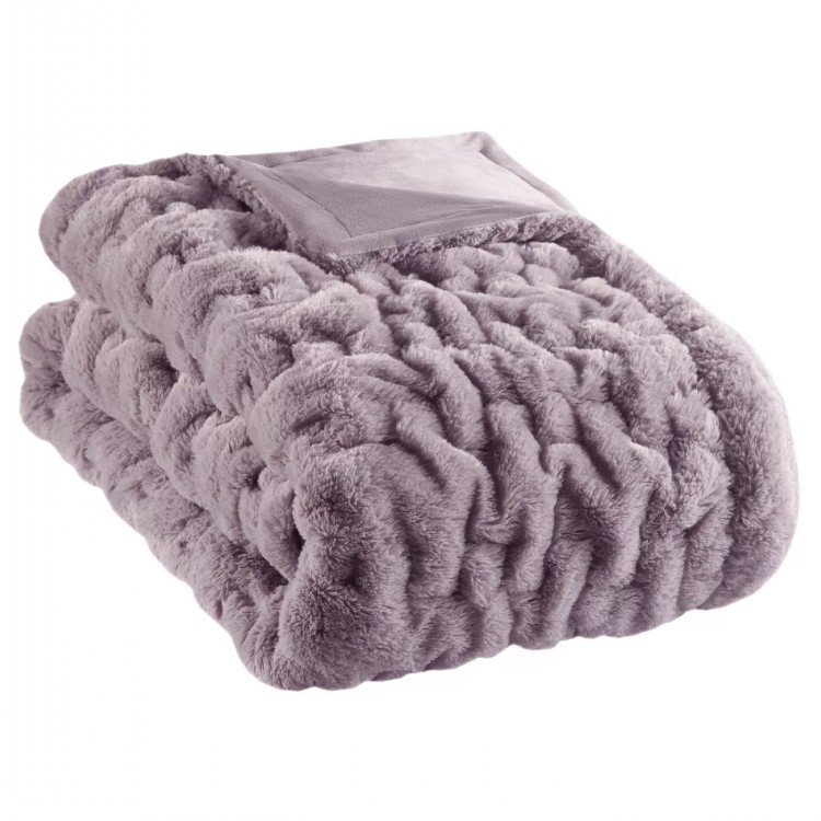 Home Fashion Design Faux Fur Blanket Throw Supplier