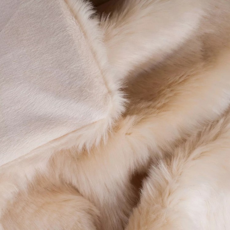 Luxury Long Haired Faux Fur Throw Blanket