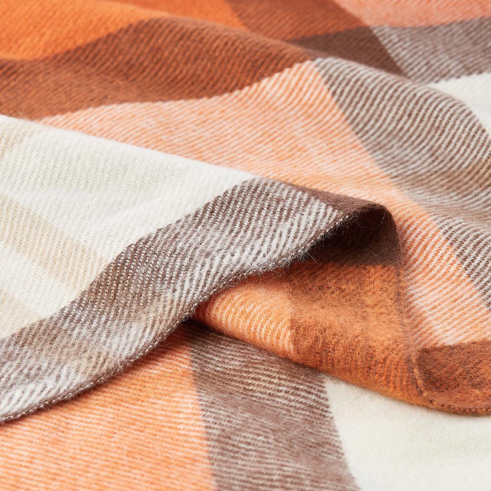 Spice (Rust and Brown) Faux Fur Throw Blanket
